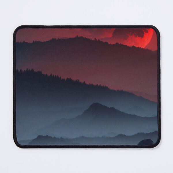 Item preview, Mysterious illumination of the red moon landscape designed and sold by M-Y-A-R-T-.