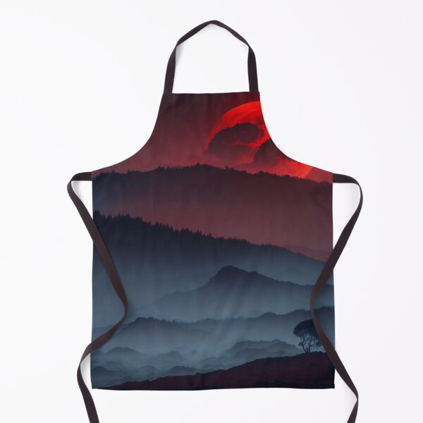 Item preview, Mysterious illumination of the red moon landscape designed and sold by M-Y-A-R-T-.