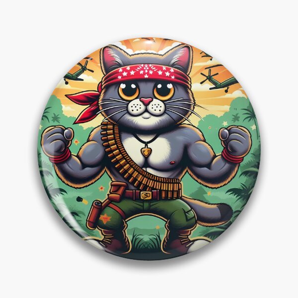 Artikelvorschau, Rambo-Katze entworfen und verkauft von mariacatsfan.