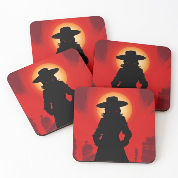 Item preview, Carmen Sandiego Sunset Silhouette - Classic 90s Sleuth Adventure Art designed and sold by ThatsTheStyle.