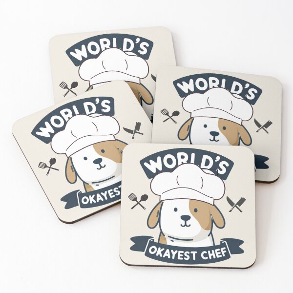 Item preview, World's Okayest Chef, Dog Chef designed and sold by Chaput Store.