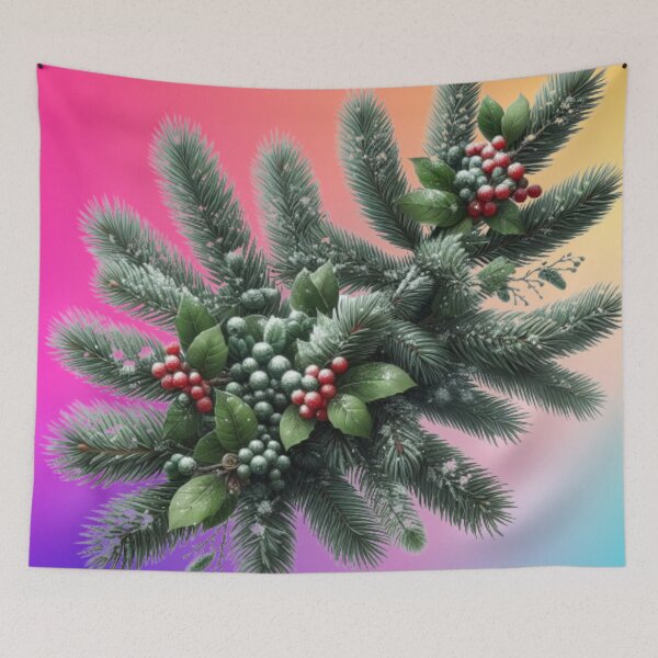 Item preview, Advent rowan tree on spruce branch covered with snow  designed and sold by JaroDesign2023.