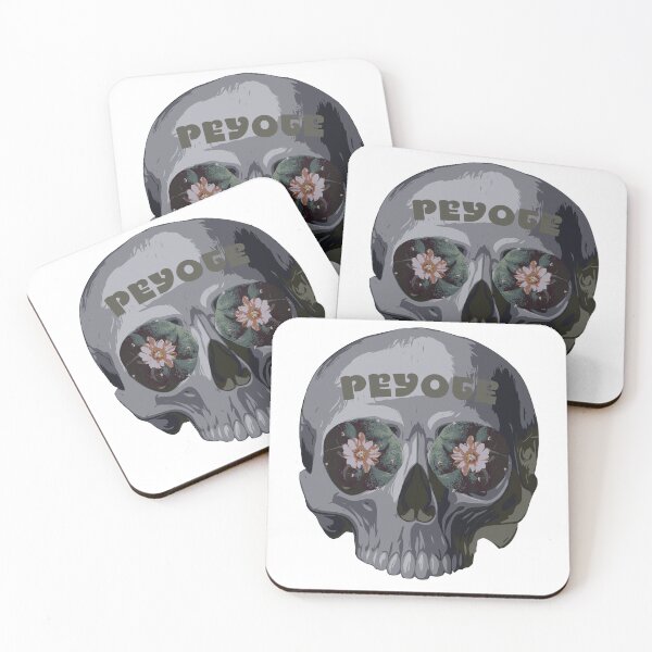 Item preview, psychedelic peyote psychoactive cactus skull designed and sold by Doooriginals.