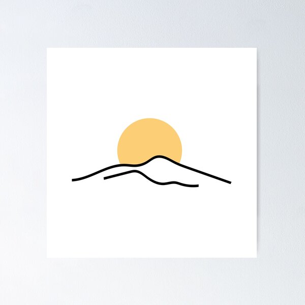 Item preview, Mountain and sun designed and sold by OlyaMolli.