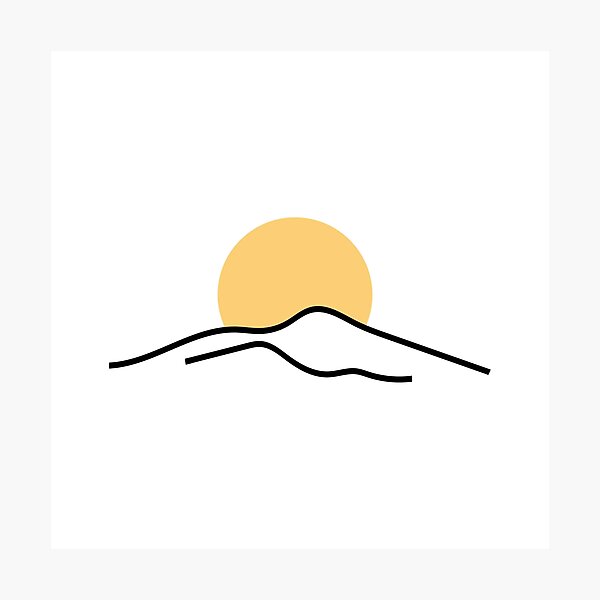Item preview, Mountain and sun designed and sold by OlyaMolli.