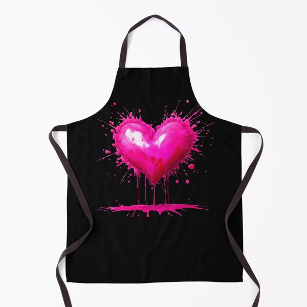 Artikelvorschau, Rosa Splatter-Valentinsherz entworfen und verkauft von LaRoach Digital Arts.
