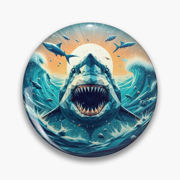 Item preview, Low Poly Fierce Shark designed and sold by SebastianArt75.
