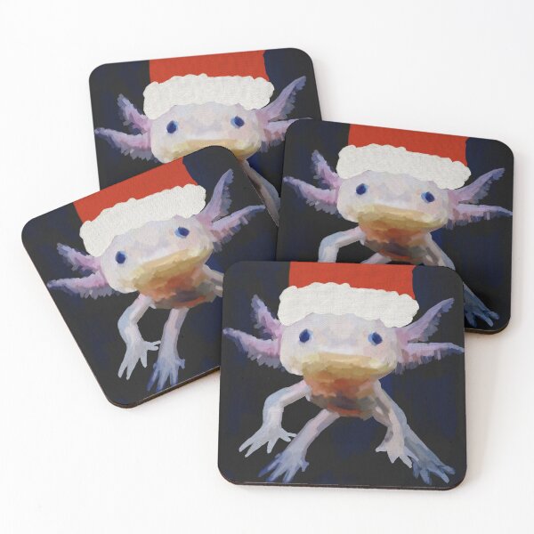 Item preview, Christmassy Axolotl painting  designed and sold by thehat24.