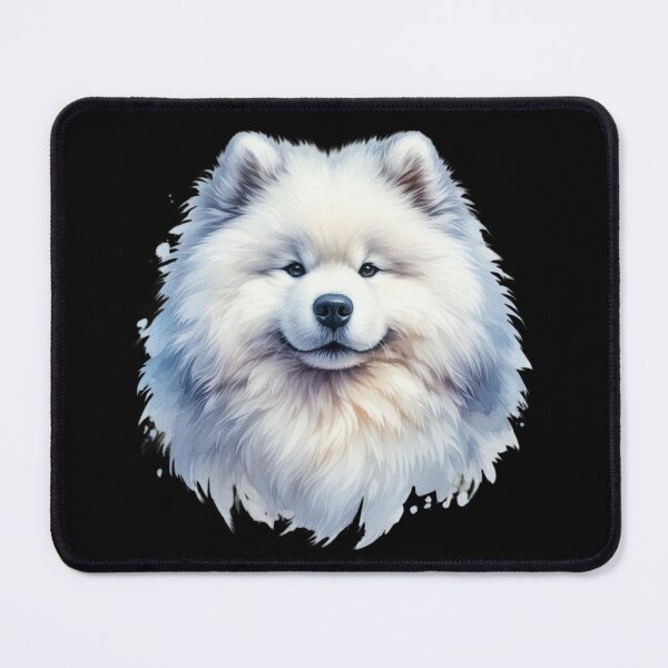 Item preview, colorful samoyed dog designed and sold by Animalia-.