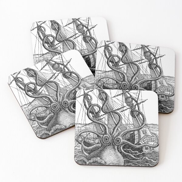 Item preview, Squid Attack! designed and sold by GrayHareCards.