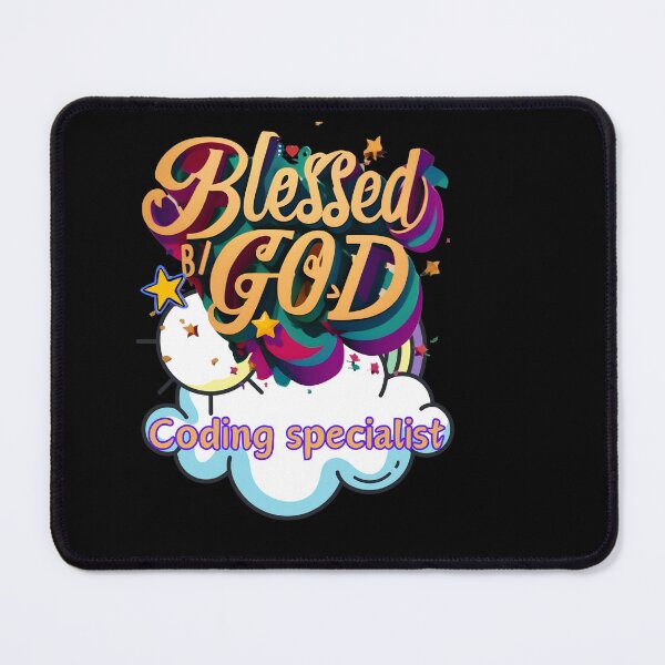 Item preview, BLESSED BY GOD CODING SPECIALIST designed and sold by carlos crane.