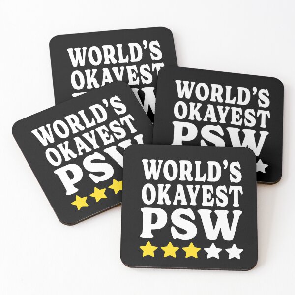 Item preview, World's Okayest PSW - funny T-shirt for Personal support Worker designed and sold by TaraGbear.