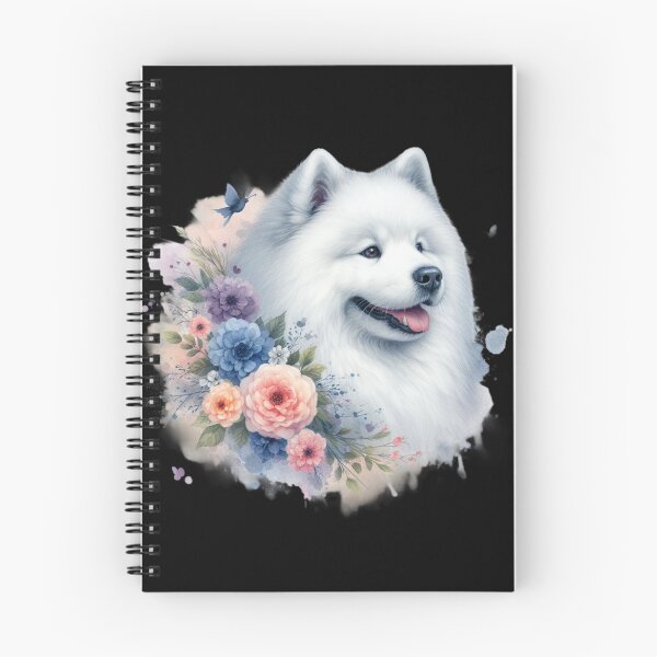 Item preview, colorful samoyed dog designed and sold by Animalia-.