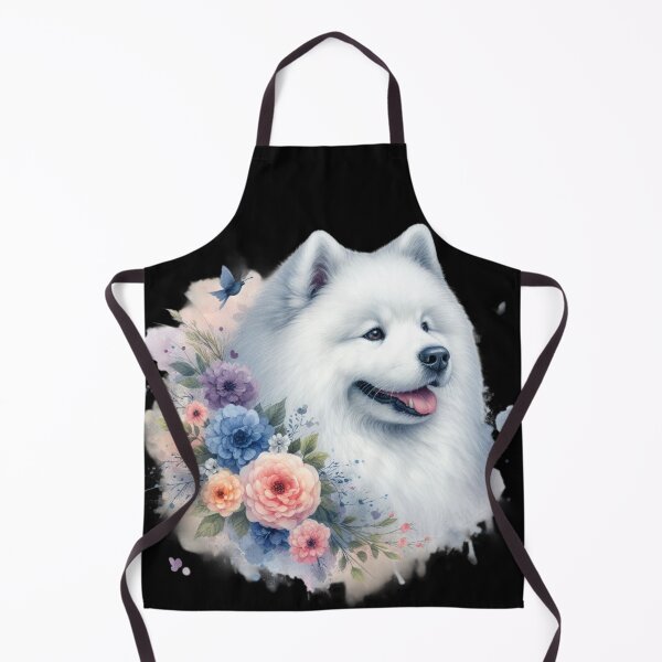 Item preview, colorful samoyed dog designed and sold by Animalia-.