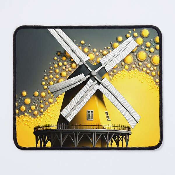 Item preview, Windmill - Yellow Paint Splash Art designed and sold by Bright-Moonrise.