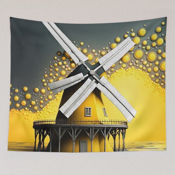 Item preview, Windmill - Yellow Paint Splash Art designed and sold by Bright-Moonrise.