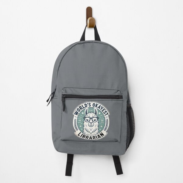 Item preview, World's Okayest Librarian Llama designed and sold by Chaput Store.