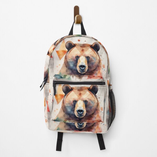 Item preview, Colorful bear head in watercolor graphics designed and sold by kreativeadern.