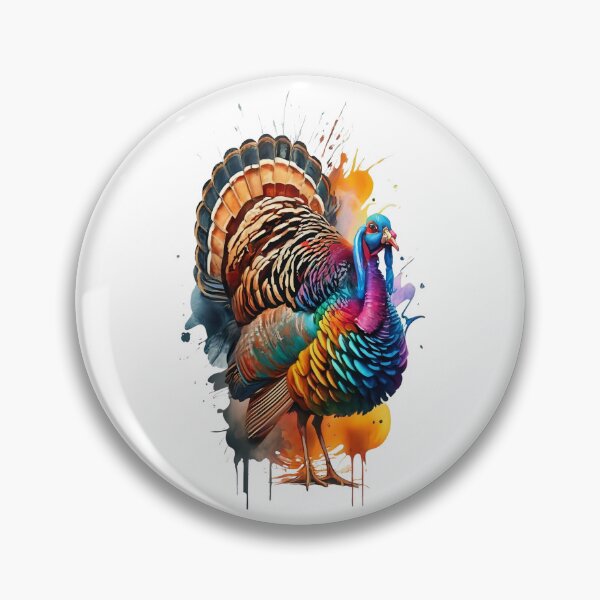 Item preview, Majestic Wild Turkey Watercolor Painting designed and sold by StefanSchmitArt.