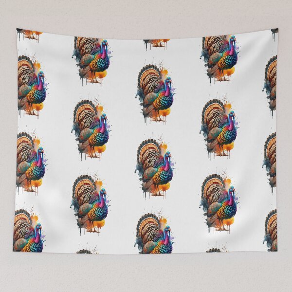 Item preview, Majestic Wild Turkey Watercolor Painting designed and sold by StefanSchmitArt.