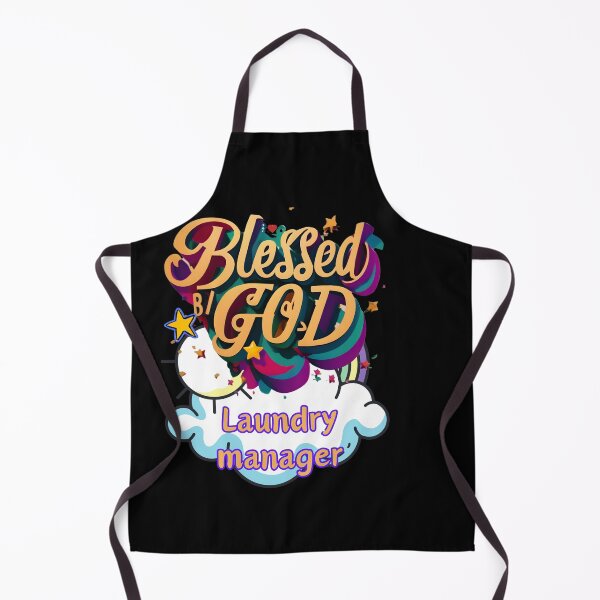 Item preview, BLESSED BY GOD LAUNDRY MANAGER designed and sold by carlos crane.