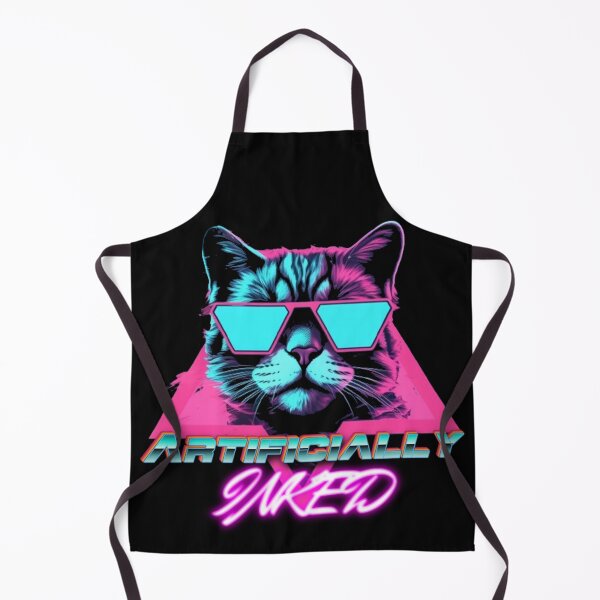 Item preview, Cool Cat Vibes: Neon Retrowave Graphic Tee with Stylish Feline in Shades designed and sold by jesse1conner.