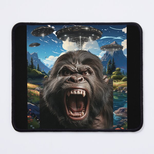 Item preview, Gorilla Selfie with UFOs designed and sold by Master-Print.