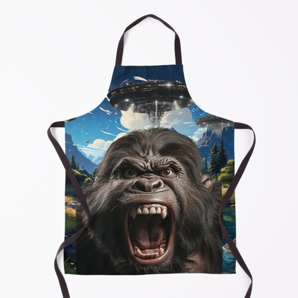 Item preview, Gorilla Selfie with UFOs designed and sold by Master-Print.