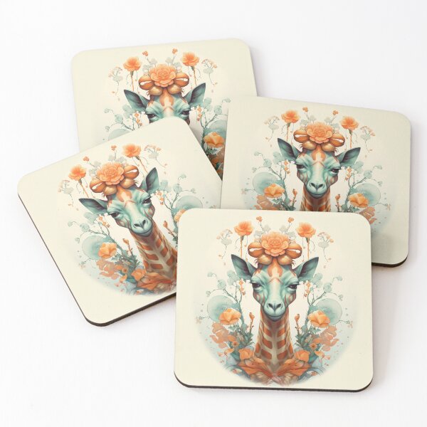 Item preview, Floral Giraffe  designed and sold by Driftwood Spirits.