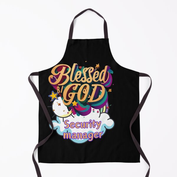 Item preview, BLESSED BY GOD SECURITY MANAGER designed and sold by carlos crane.