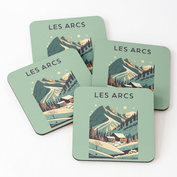 Item preview, A Vintage Travel Art of Les Arcs - France  designed and sold by GoodOldVintage.