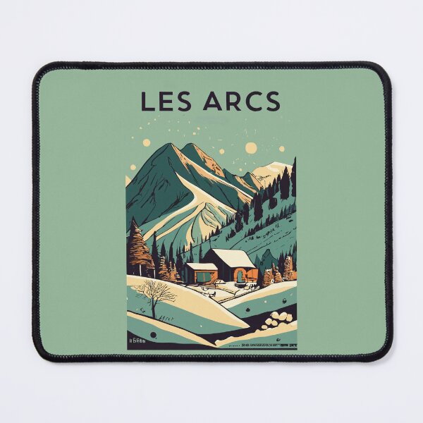 Item preview, A Vintage Travel Art of Les Arcs - France designed and sold by GoodOldVintage.