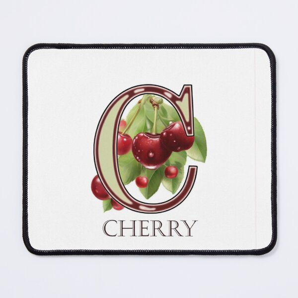 Item preview, Copie de The letter C with a pretty cherry tree in the rain learn English letters and words designed and sold by bonjourmadame4.