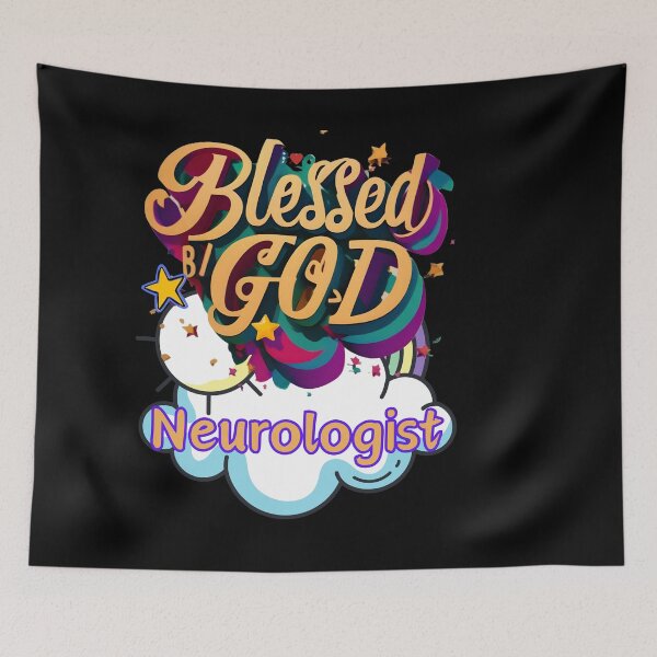 Item preview, BLESSED BY GOD NEUROLOGIST designed and sold by carlos crane.