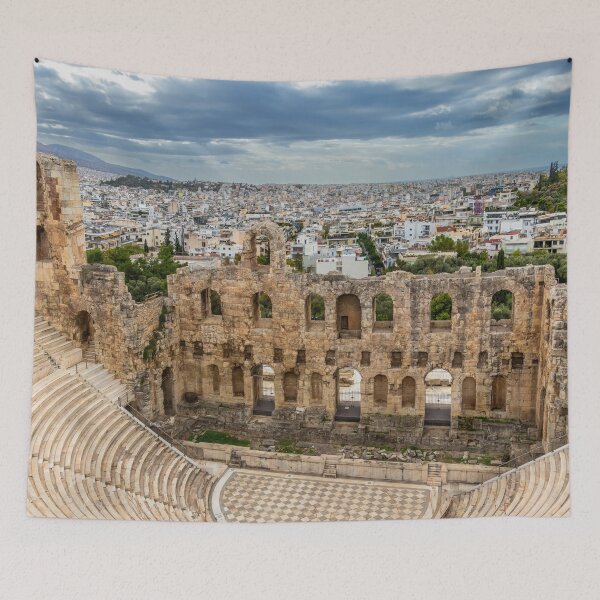 Item preview, Ancient Amphitheater in Athens, Greece on Acropolis Hill designed and sold by SafariByMarisa.