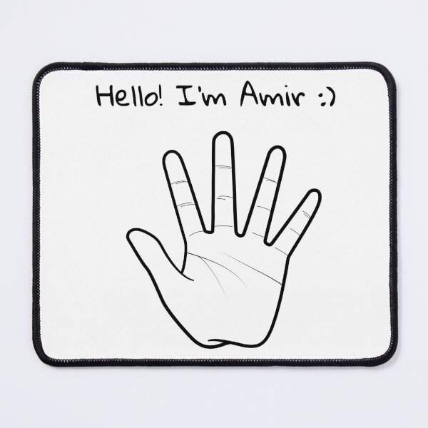 Item preview, Hello I'm Amir my name funny boy cute designed and sold by STRAVOY.