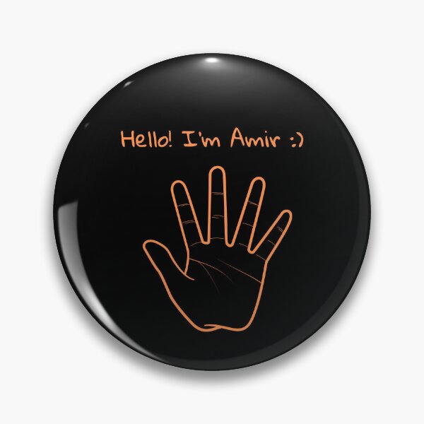 Item preview, Hello I'm Amir my name funny boy cute designed and sold by STRAVOY.