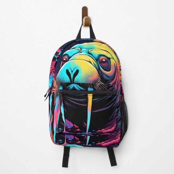Item preview, The Walrus Has Taken Over our City - Neon Pop Art designed and sold by Bright-Moonrise.