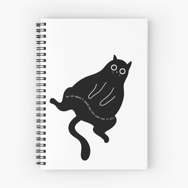 Item preview, My cat doesn't speak, but his eyes say it all | In English | Black cat designed and sold by brynatshop.