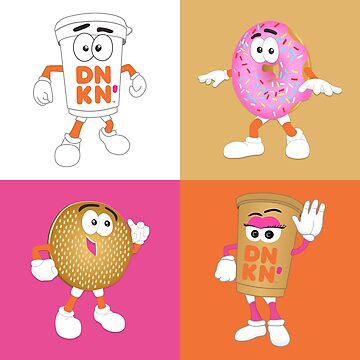 DUNKIN' DONUTS キャラクターハンカチ レア DUNKIN' DONUTS