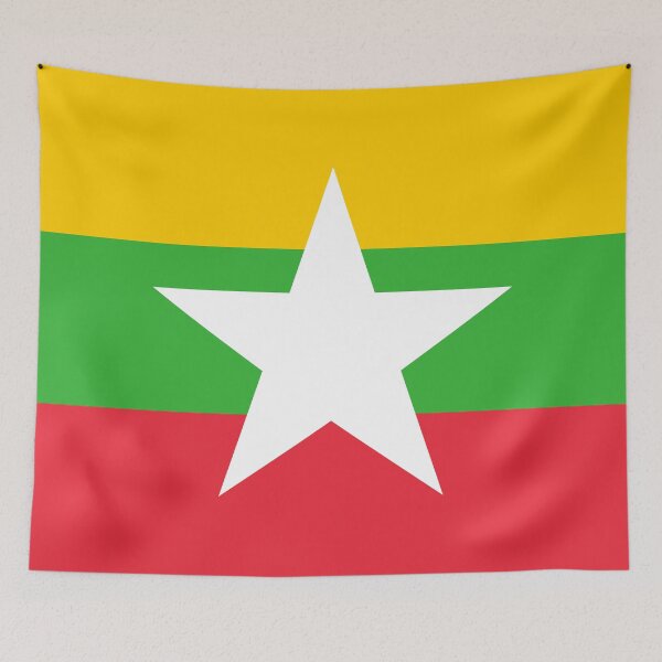 Item preview, National Flag Republic of the Union of Myanmar or Burma designed and sold by Danler.