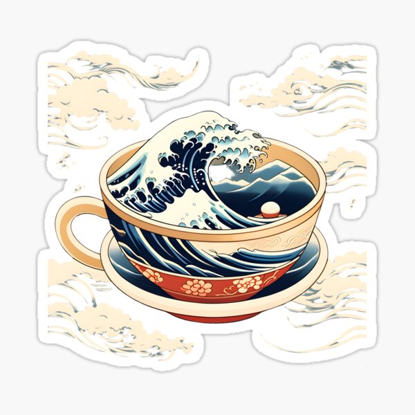 Item preview, The Great Wave Of Coffee designed and sold by CaffeineDose.