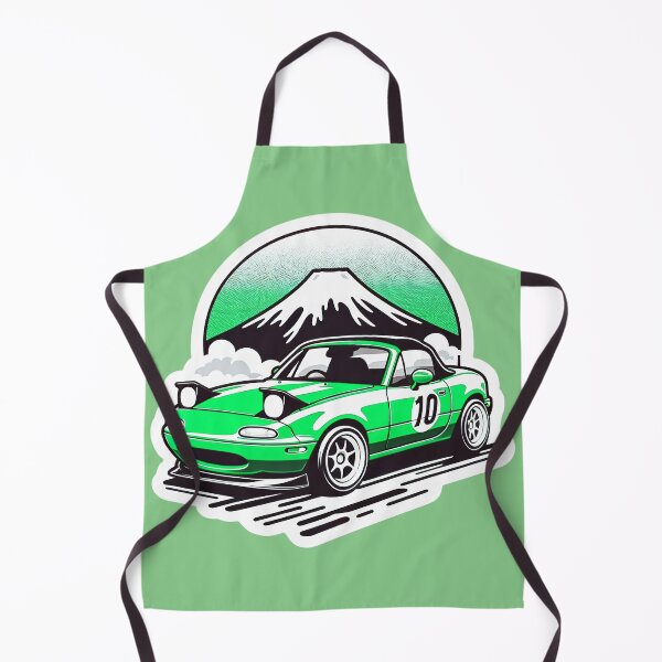 Item preview, Green Miata NA 10 in front of a mountain  designed and sold by mugooooo.