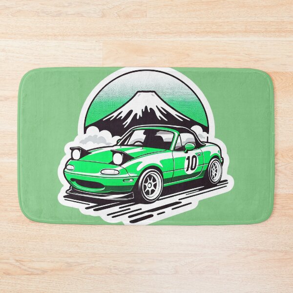 Item preview, Green Miata NA 10 in front of a mountain  designed and sold by mugooooo.
