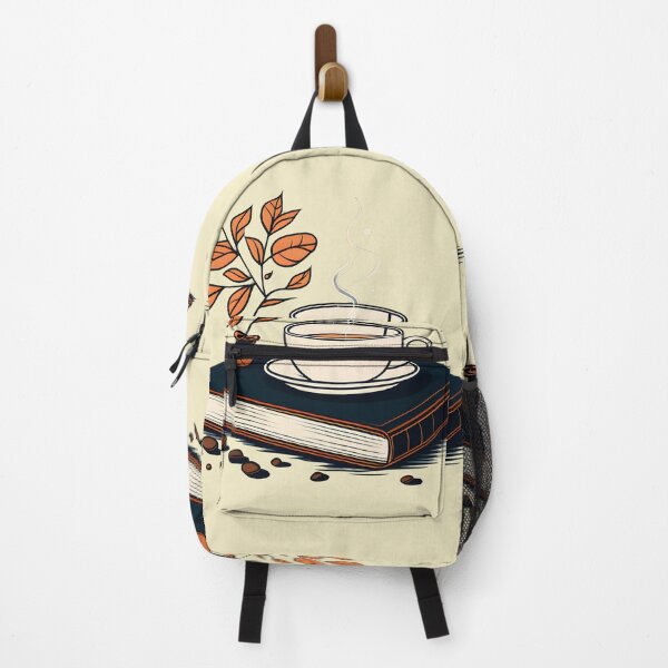 Item preview,  cup of coffee & books designed and sold by CaffeineDose.