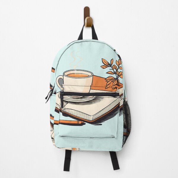 Item preview, coffee & books writing designed and sold by CaffeineDose.
