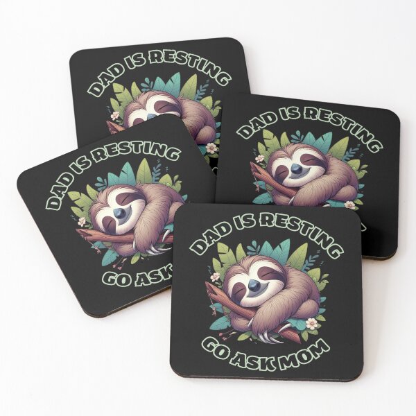 Item preview, cute and funny sleeping sloth designed and sold by Animalia-.