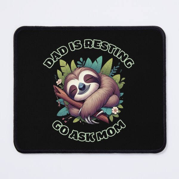 Item preview, cute and funny sleeping sloth designed and sold by Animalia-.