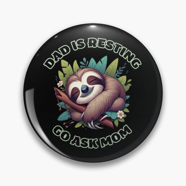 Item preview, cute and funny sleeping sloth designed and sold by Animalia-.