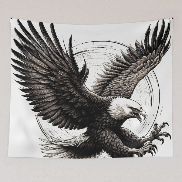 Item preview, Hunting with Majestic Wings Spread Wide designed and sold by autrouvetout.